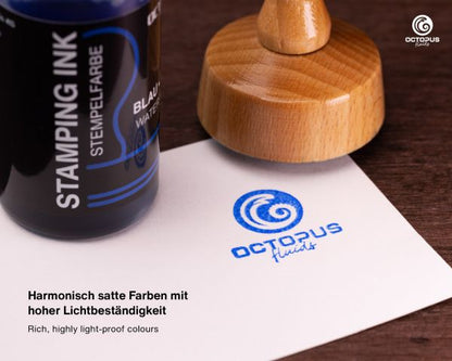 Octopus Fluids Oil-Free Stamp Ink Blue (30 ml)