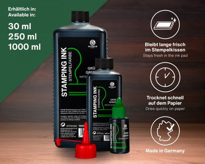 Octopus Fluids Stempelfarbe ölfrei Grün 30 ml