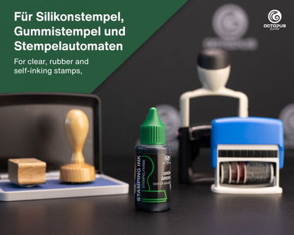 Octopus Fluids Stempelfarbe ölfrei Grün 30 ml
