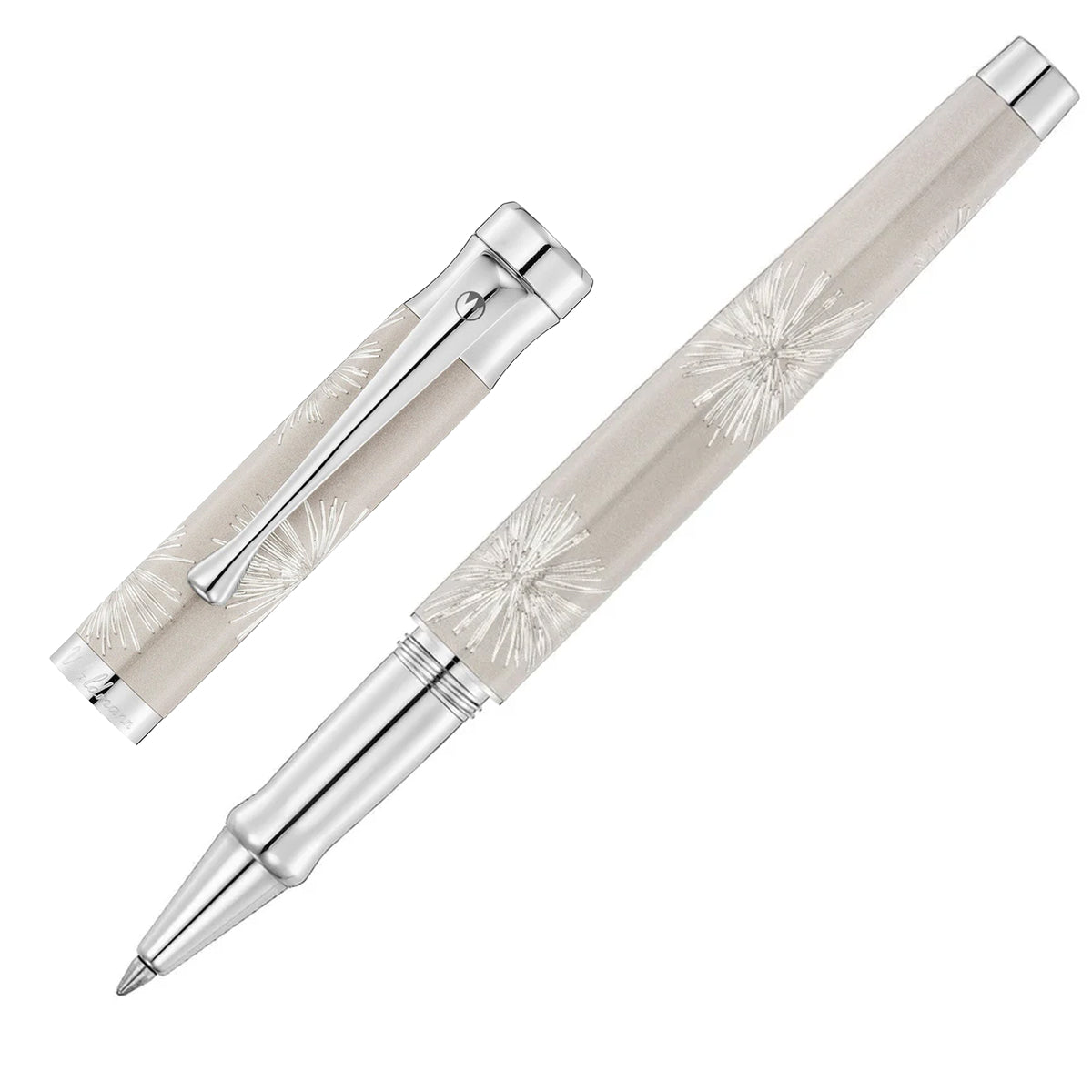 Waldmann, Tintenroller, Starburst, Sterling Silber / Galaxygrau