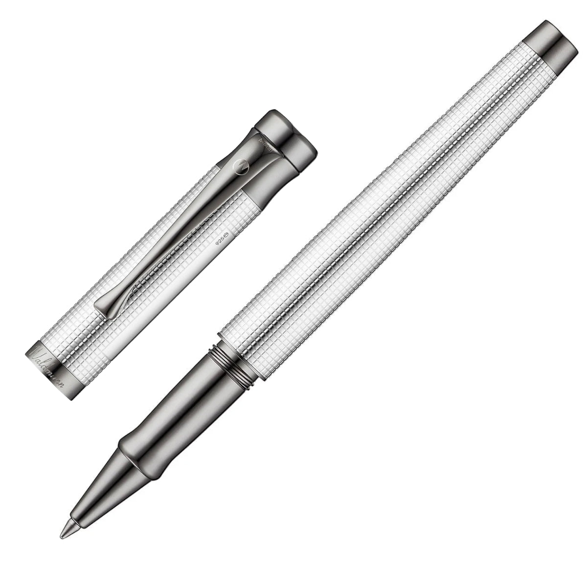 Waldmann, Rollerball Pen Tango, Pyramid, ruthenium-plated, silver