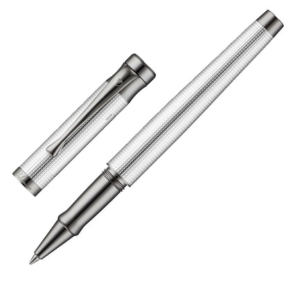 Waldmann, Rollerball Pen Tango, Pyramid, ruthenium-plated, silver