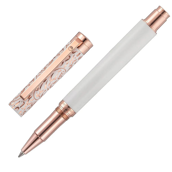 Waldmann, Tintenroller Xetra Vienna Lady, Rosegold, weiß