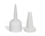 Octopus Spritzverschluss Gewinde 18 mm LDPE natur mit Tüllenkappe weiß