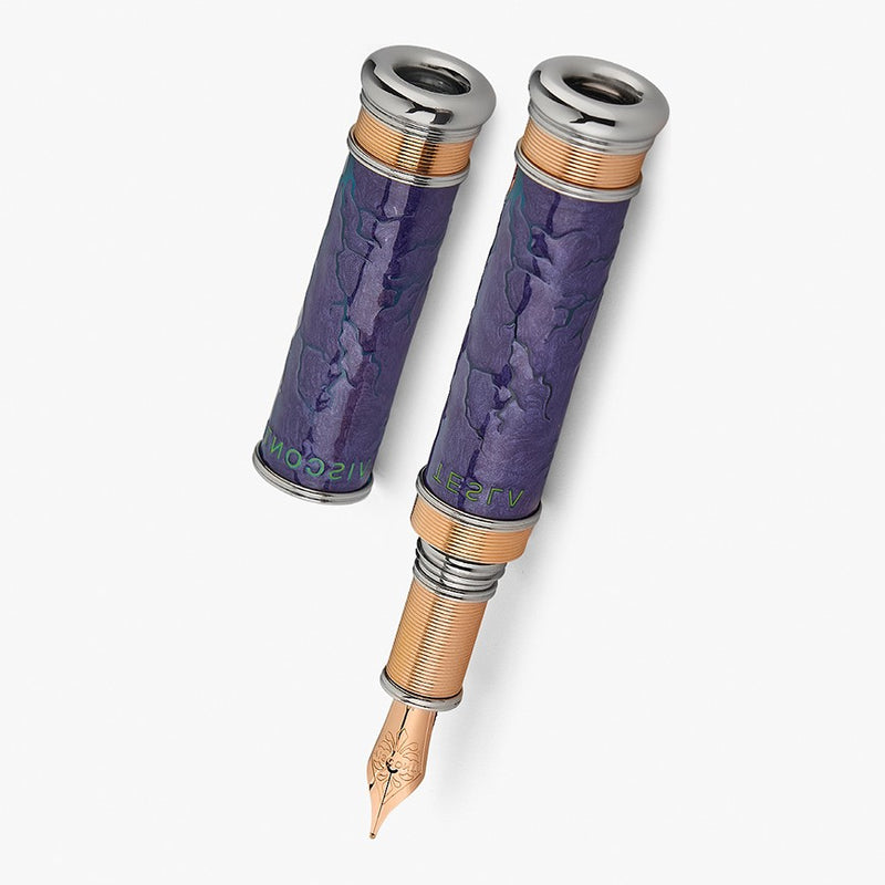 Visconti Füllfeder Tesla,18k Gold,Limitierte Edition