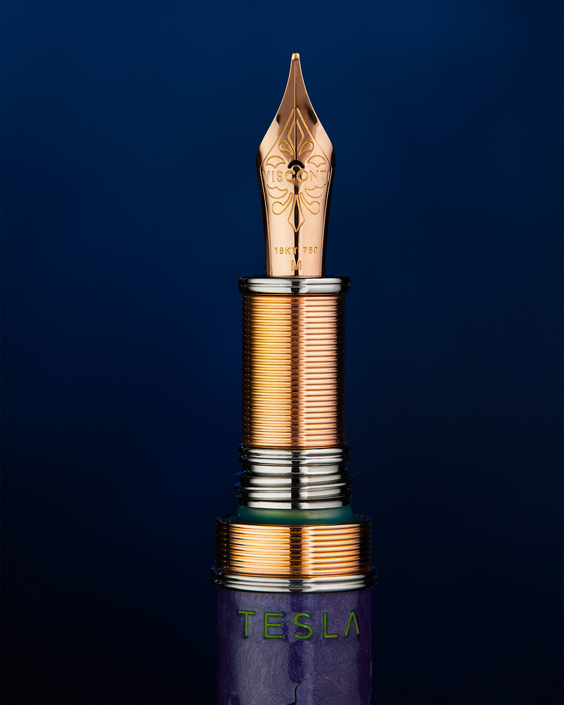 Visconti Füllfeder Tesla,18k Gold,Limitierte Edition
