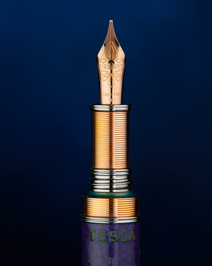 Visconti Füllfeder Tesla,18k Gold,Limitierte Edition