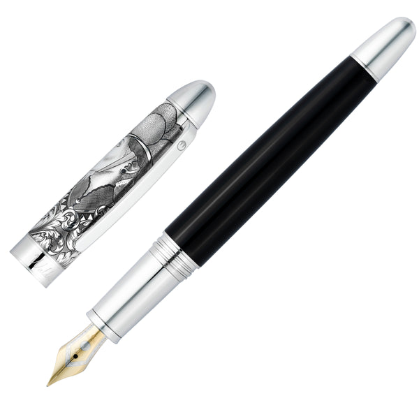 Waldmann Füller Legacy One Silber, 18Kt, schwarz