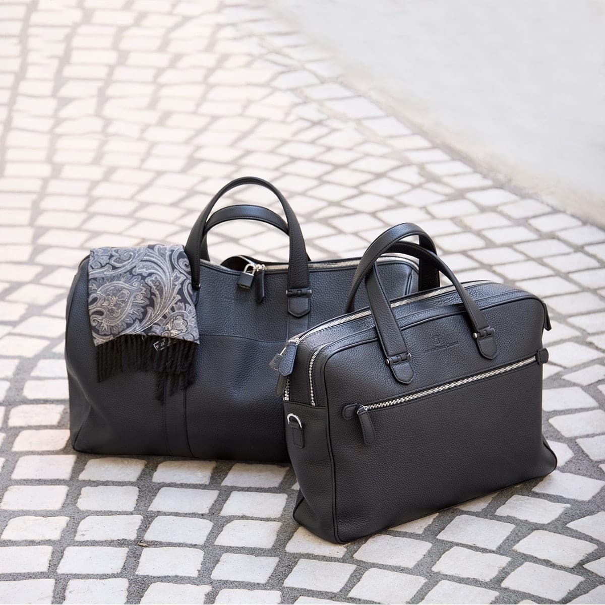 Graf von Faber-Castell, Briefcase Elegant Travelling, two compartments, black