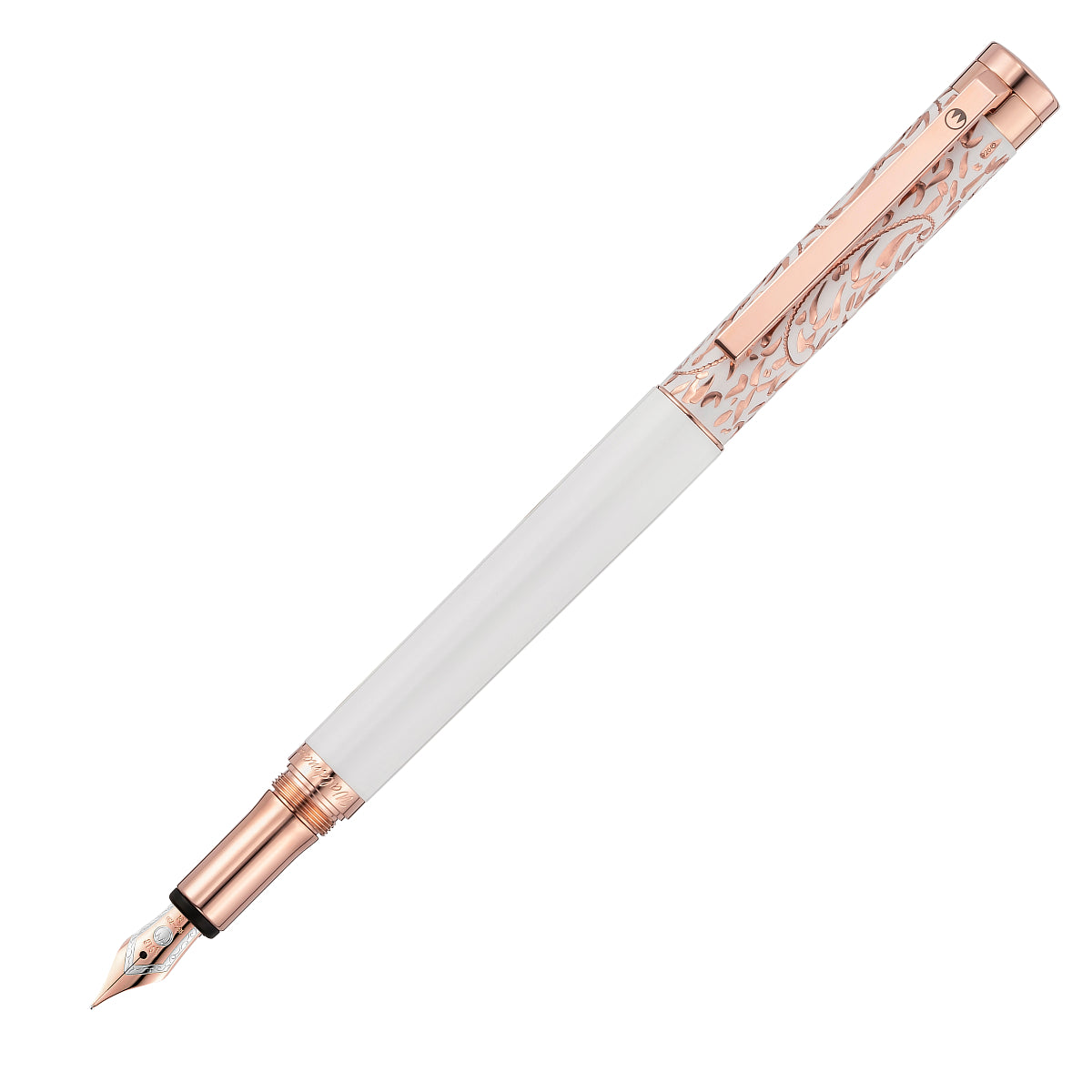Waldmann, Füller Xetra Vienna Lady, Rosegold, 18K Feder, weiß