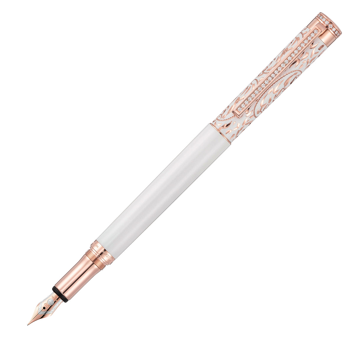 Waldmann, Füller Xetra Vienna Diamond Lady18K Feder, weiß