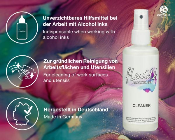 Octopus Fluids Cleaning Solution for Alcohol Inks Collection Colorless Spray