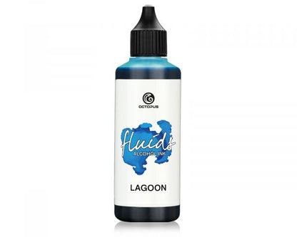 Octopus Fluids Alcohol Ink Alkoholtinte Lagoon Blau 100 ml