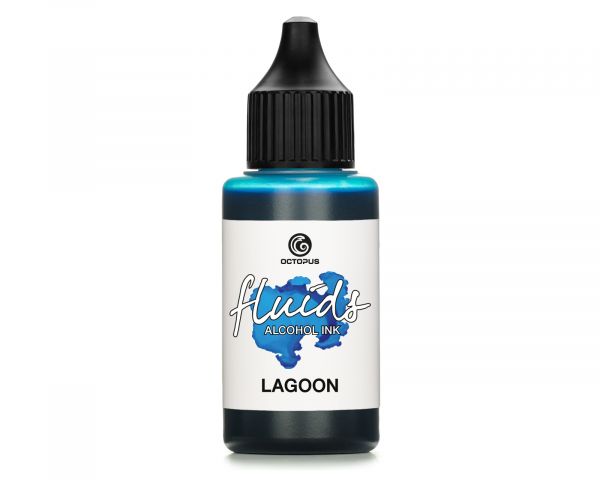 Octopus Fluids Alcohol Ink for Fluid Art/Resin Octopus Fluids Alcohol Inks Basic Lagoon Blue