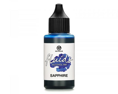 Octopus Fluids Alkoholtinte Alcohol Ink Blue Sapphire blau