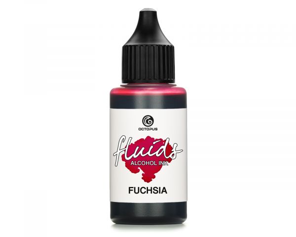 Octopus Fluids Alcohol Ink for Fluid Art, Resin and Mixed-Media Fuchsia