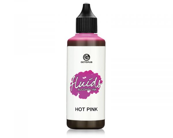 Octopus Fluids Alkoholtinte Alcohol Ink HOT PINK 100 ml