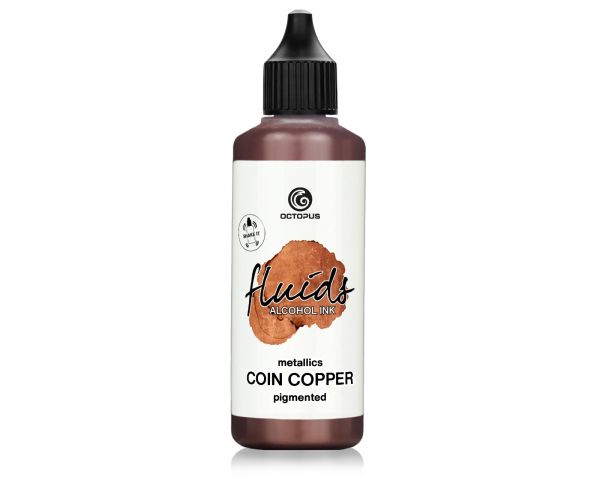 Octopus Fluids Alcohol Ink Metallic Coin Copper 100 ml
