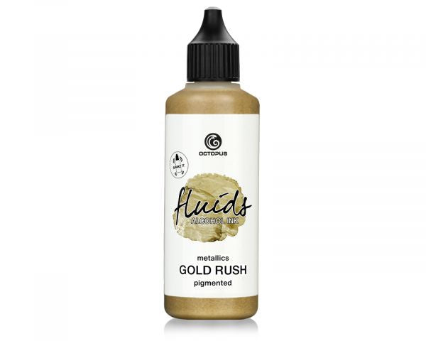 Octopus Fluids Alkoholtinte Octopus Fluids Alcohol Ink Gold Rush Metallic-Gold 100 ml