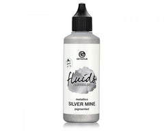 Octopus Fluids Alcohol Ink Metallics Alcohol Ink Silver Mine 100 ml Silber