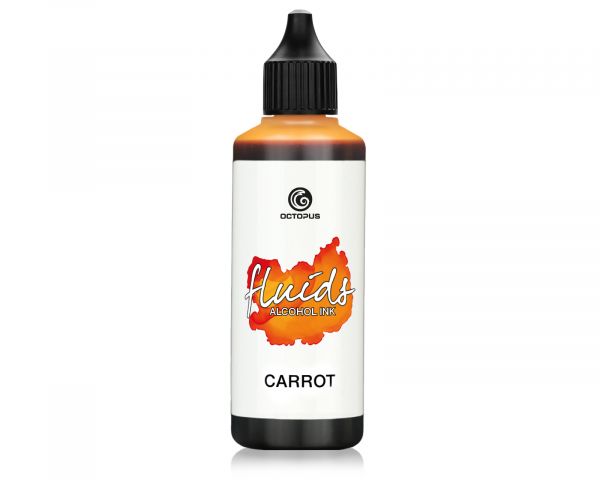Octopus Fluids Alcohol Ink for Fluid Art & Resin Basic Carrot Orange 100 ml