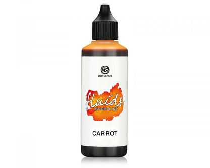 Octopus Fluids Alcohol Ink for Fluid Art & Resin Basic Carrot Orange 100 ml