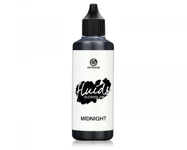 Octopus Fluids Alkoholtinte Basic Midnight Schwarz 100 ml