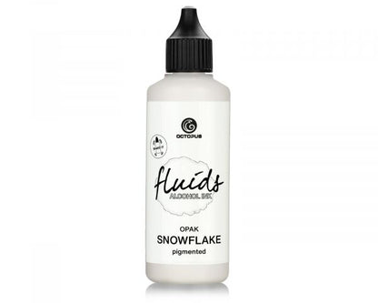 Octopus Fluids Alkoholtinte Fluid Art/Resin SNOWFLAKE Weiß 100 ml