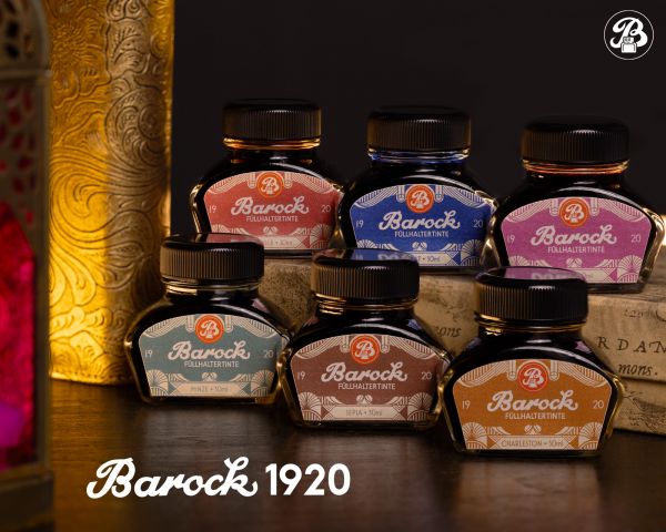 Octopus Schreibtinten Barock 1920 Kollektion Glasflakon Ltd. Edt. 6 x 30 ml Set