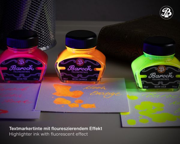 BAROCK Füllhaltertinte Neon Pink Ltd. Edt.