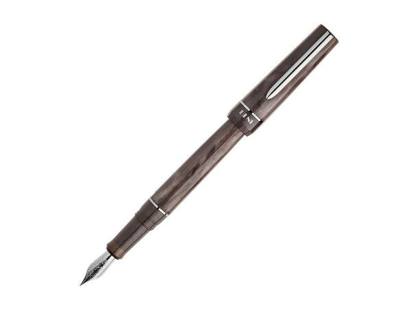BENU Fountain Pen Haute Satin elegant, faceted barrels with gold or chrome-plated fittings