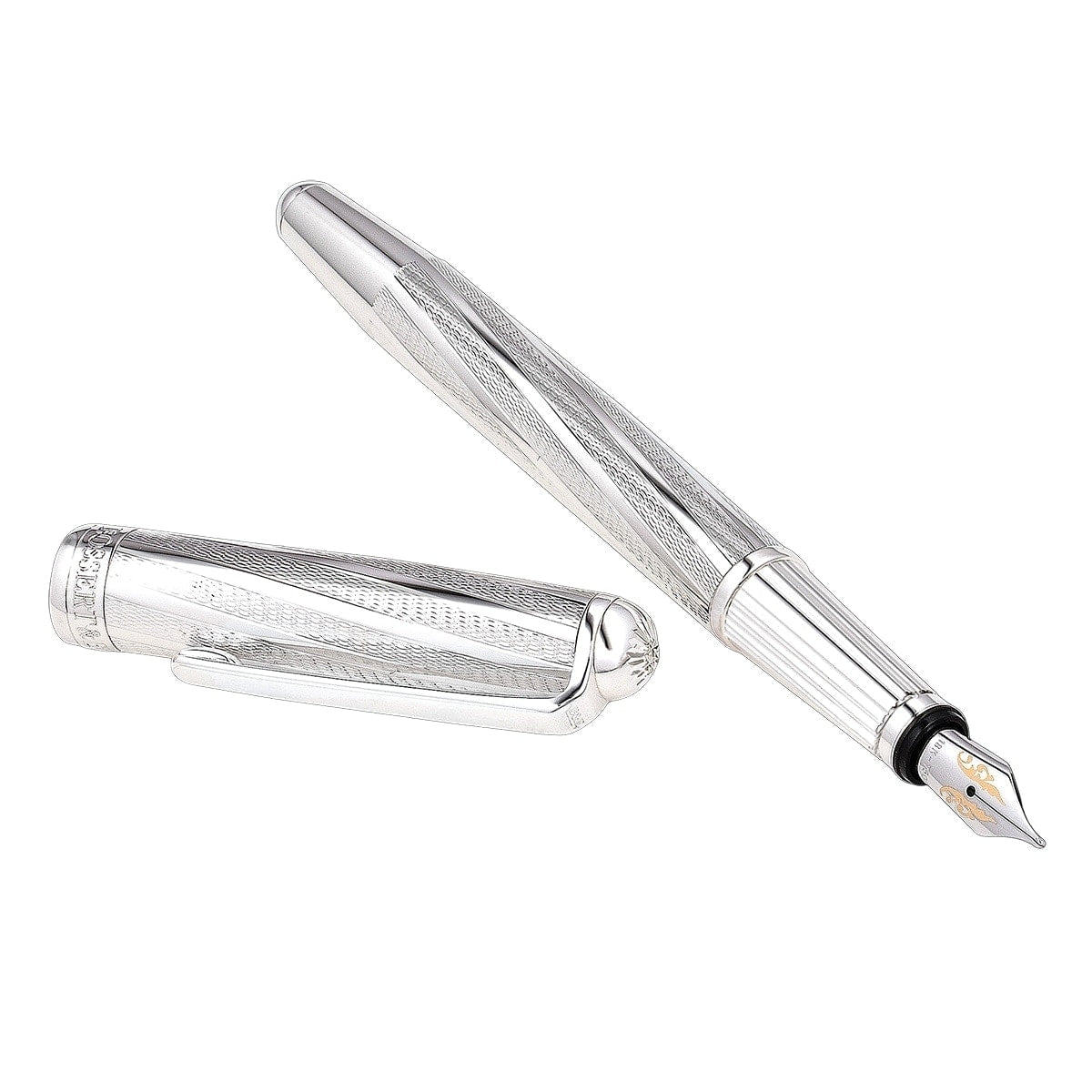 Bossert & Erhard Füller Feelings New Wave, 18Kt, Silver