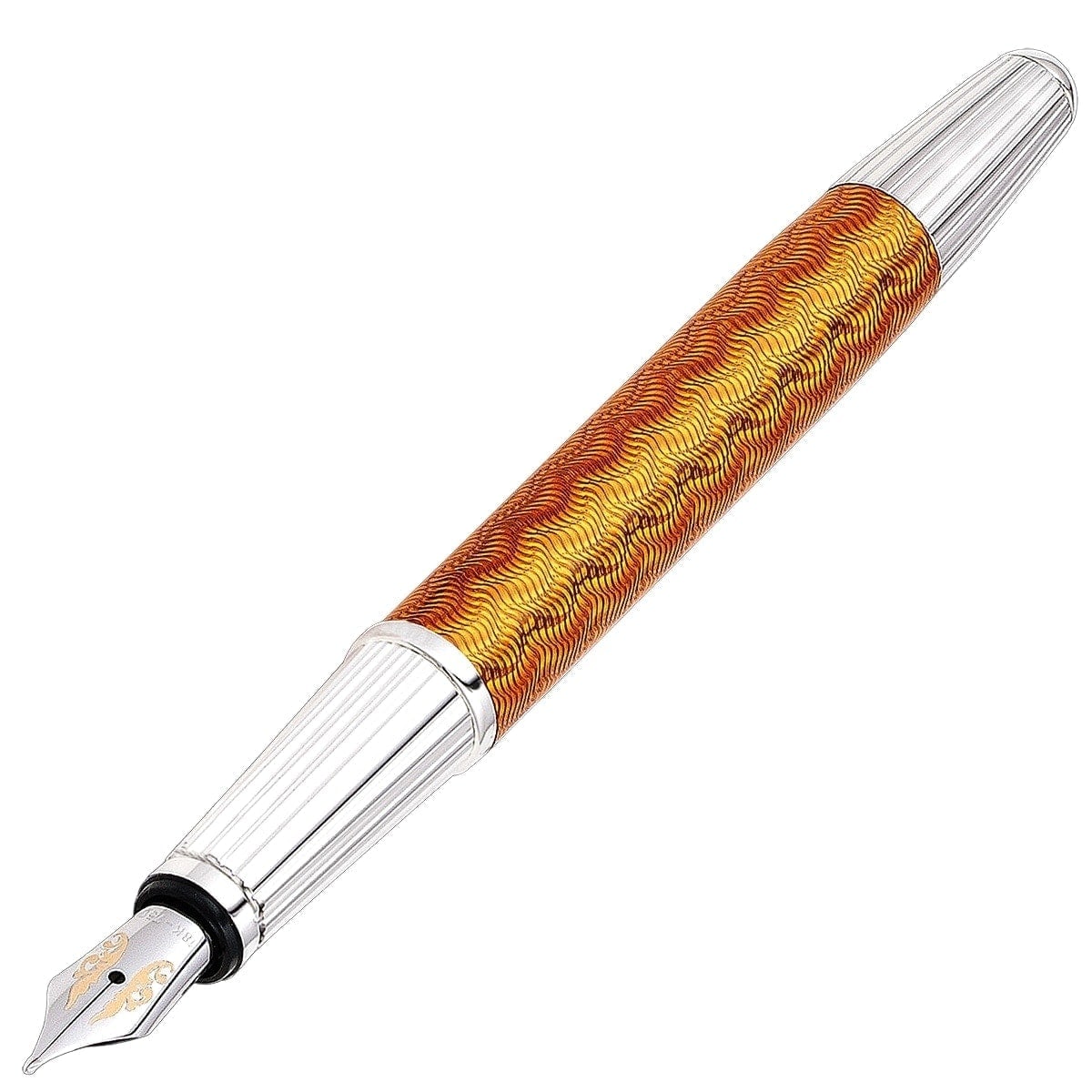 Bossert & Erhard Füller Feelings New Wave, 18Kt, Cognac