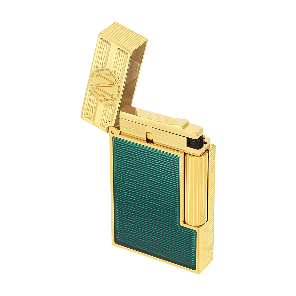 ST Dupont Feuerzeug Ligne 2 20000 Lieues Sous Les Mers, Ltd. Edt., Green-pacific
