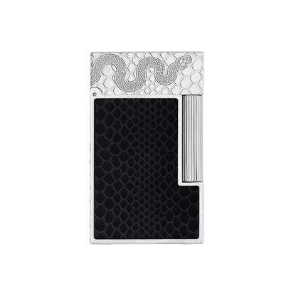 ST Dupont Feuerzeug Ligne 2 Snake, Palladium, Schwarz
