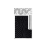 ST Dupont Feuerzeug Ligne 2 Snake, Palladium, Schwarz