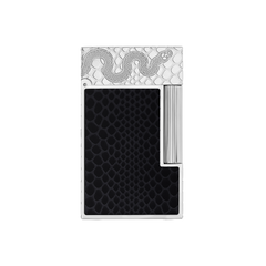 ST Dupont Feuerzeug Ligne 2 Snake, Palladium, Schwarz