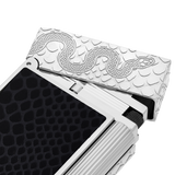 ST Dupont Feuerzeug Ligne 2 Snake, Palladium, Schwarz