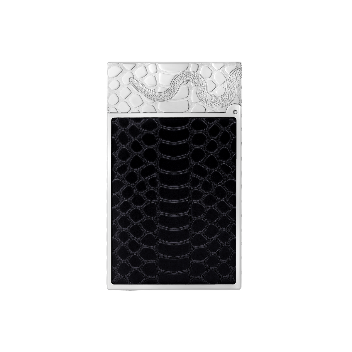 ST Dupont Feuerzeug Ligne 2 Snake, Palladium, Schwarz