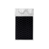 ST Dupont Feuerzeug Ligne 2 Snake, Palladium, Schwarz