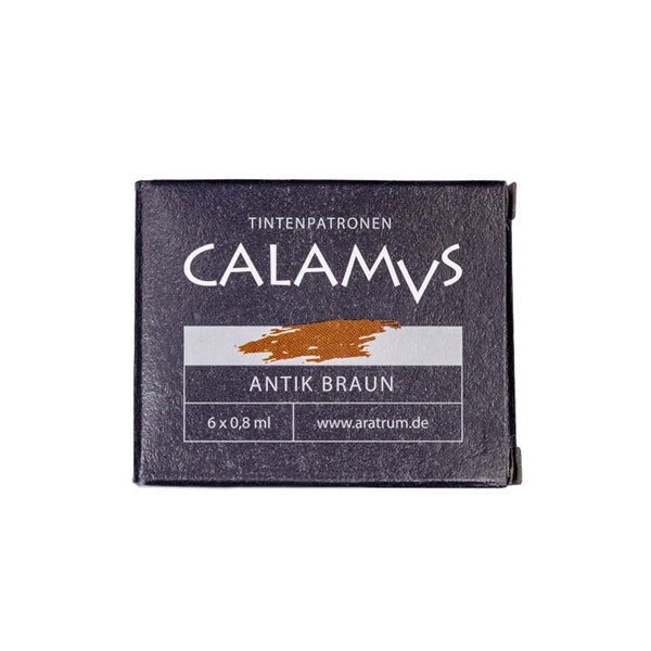 CALAMUS, Tintenpatrone, Schreibtinte wässrige Farbstofflösung antik braun