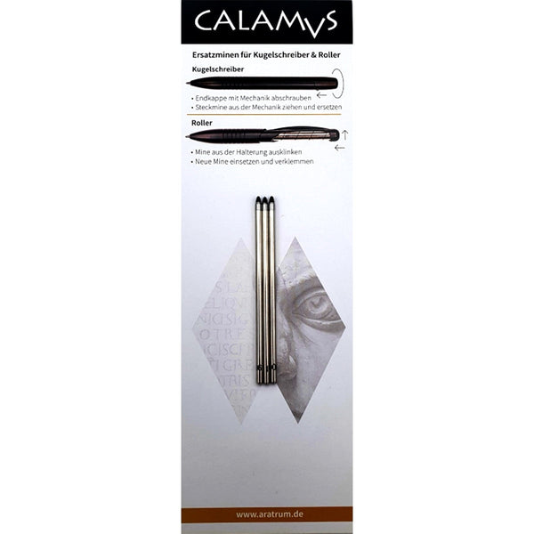 CALAMUS, Kugelschreibermine, schwarz