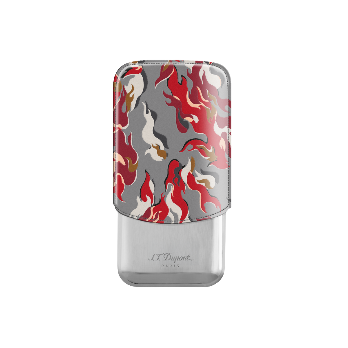 ST Dupont Accessories 3 Zigarren Etui Camo, Ltd. Edt., Rot