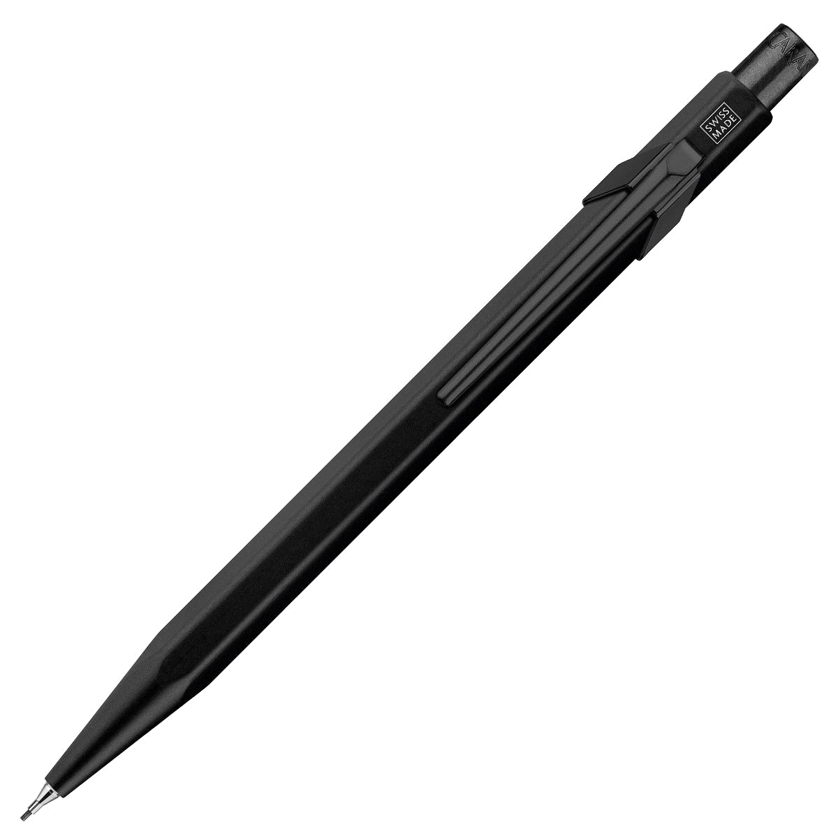 Caran d'Ache Kugelschreiber + Bleistift  849/844 Black Code, Bleistiftmine 0,7mm, schwarz