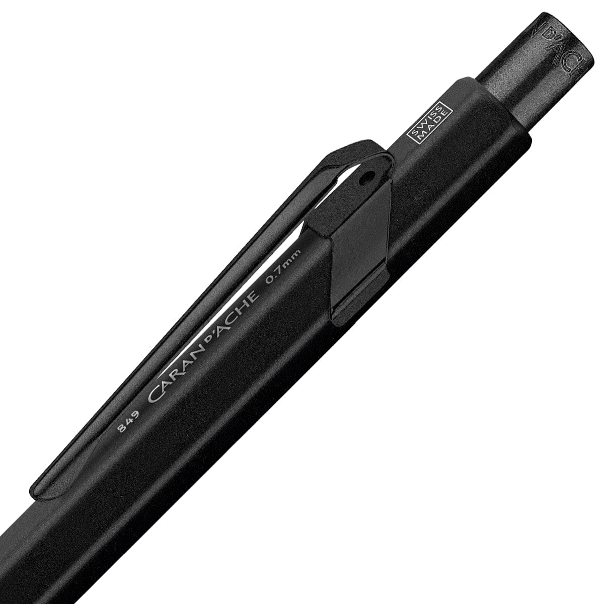 Caran d'Ache Kugelschreiber + Bleistift  849/844 Black Code, Bleistiftmine 0,7mm, schwarz
