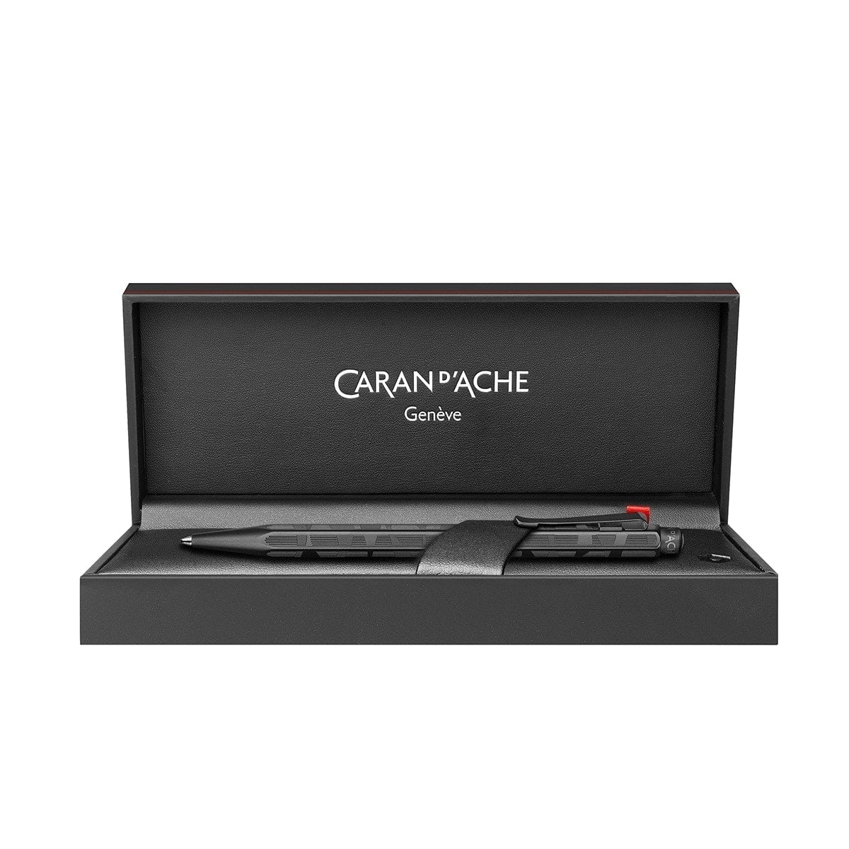 Caran d'Ache Kugelschreiber Ecridor Black Edition, Black Lines, schwarz