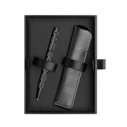 Caran d'Ache Kugelschreiber + Stifteetui Ecridor Black Edition, Black Lines, schwarz