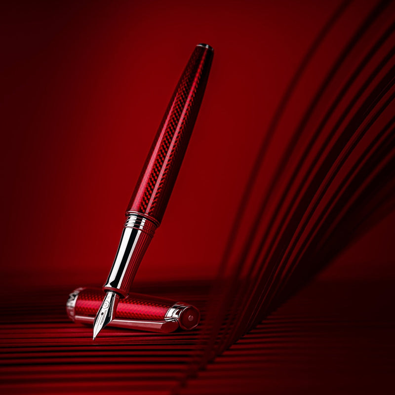 Caran d'ache, Füller Leman, 18K Feder, Rouge Carmin RH