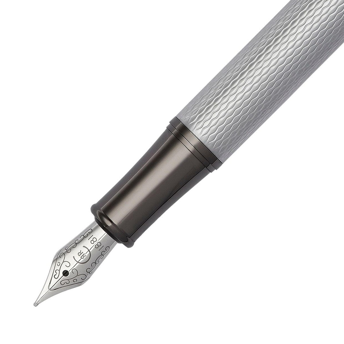 Cerruti 1881, Fountain pen, Zoom Diamond, Chrome