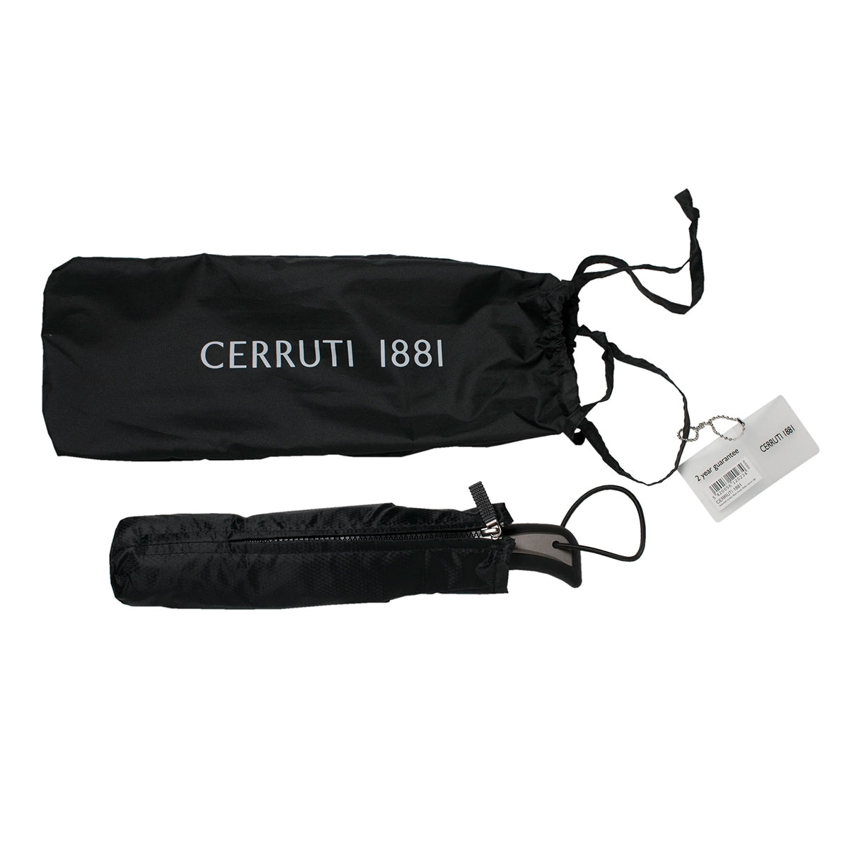 Cerruti 1881 Regenschirm Pocket Mesh, schwarz